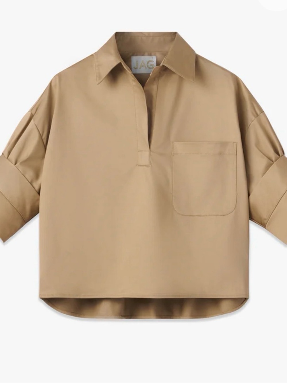 Jag Short Sleeve Cropped Shirt